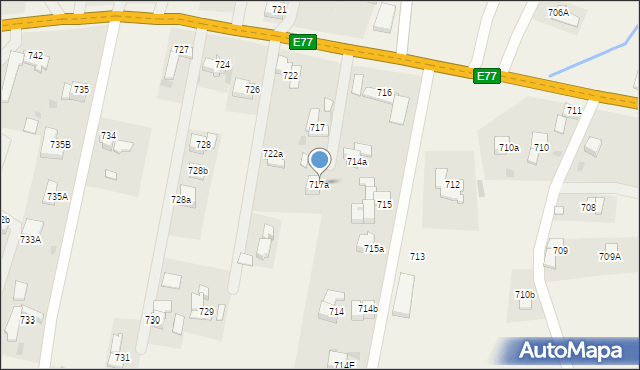 Spytkowice, Spytkowice, 717a, mapa Spytkowice