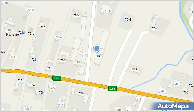Spytkowice, Spytkowice, 719A, mapa Spytkowice