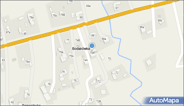 Spytkowice, Spytkowice, 72A, mapa Spytkowice