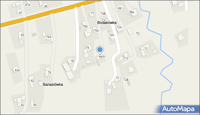 Spytkowice, Spytkowice, 75, mapa Spytkowice