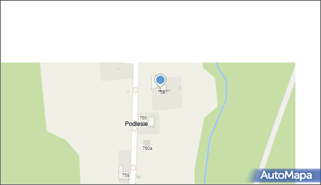 Spytkowice, Spytkowice, 758, mapa Spytkowice