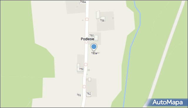 Spytkowice, Spytkowice, 760a, mapa Spytkowice