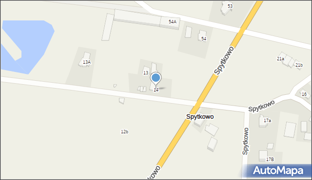 Spytkowo, Spytkowo, 14, mapa Spytkowo