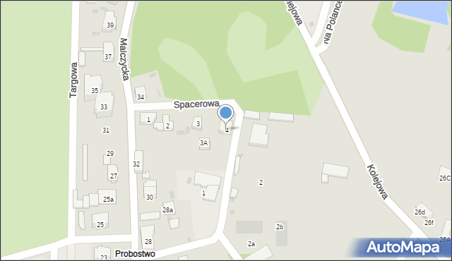 Środa Śląska, Spacerowa, 4, mapa Środa Śląska