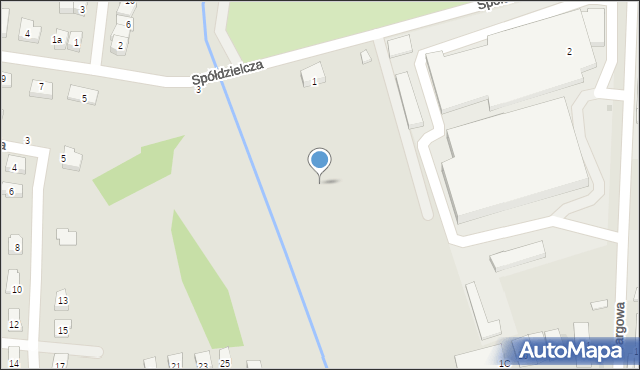 Środa Śląska, Spółdzielcza, 1a, mapa Środa Śląska