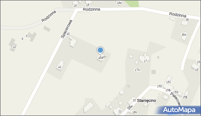 Stanięcino, Spacerowa, 5, mapa Stanięcino
