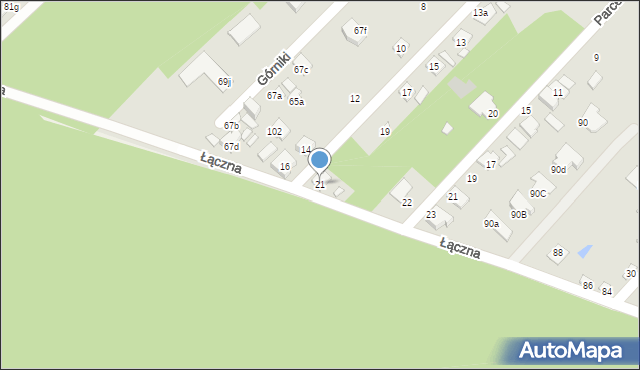 Starachowice, Spadowa, 21, mapa Starachowic