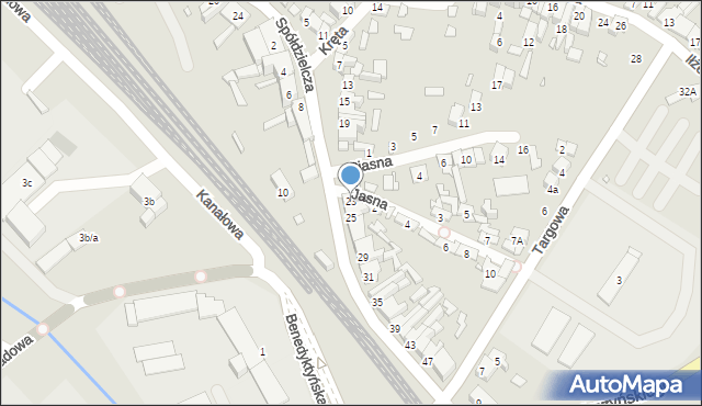 Starachowice, Spółdzielcza, 23, mapa Starachowic