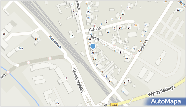 Starachowice, Spółdzielcza, 29, mapa Starachowic