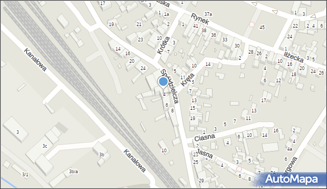 Starachowice, Spółdzielcza, 4, mapa Starachowic