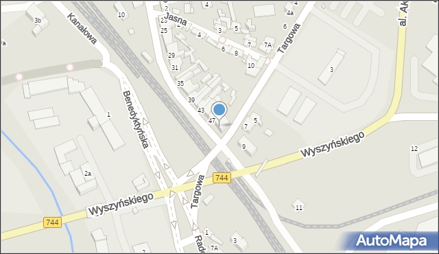 Starachowice, Spółdzielcza, 49, mapa Starachowic