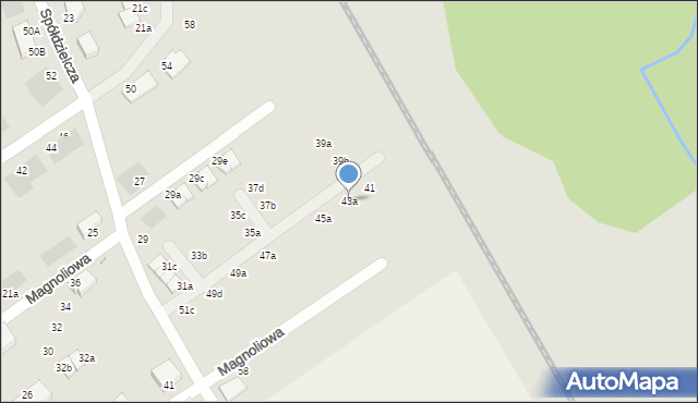 Stargard, Spółdzielcza, 43a, mapa Stargard