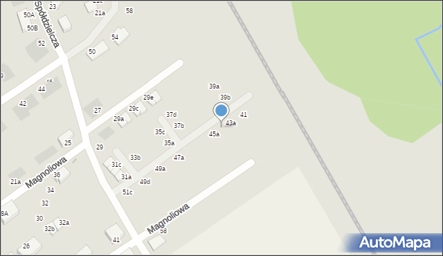 Stargard, Spółdzielcza, 43b, mapa Stargard