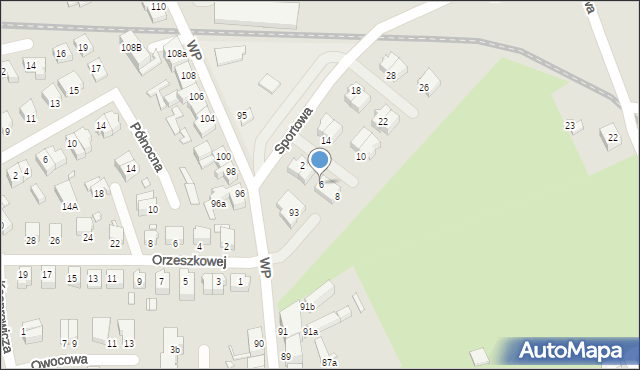 Stargard, Sportowa, 6, mapa Stargard