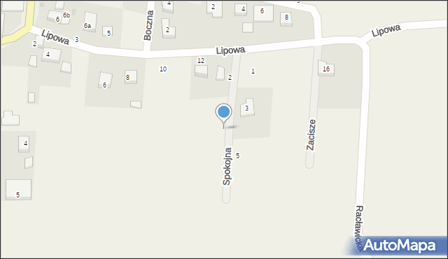 Stary Śleszów, Spokojna, 6, mapa Stary Śleszów