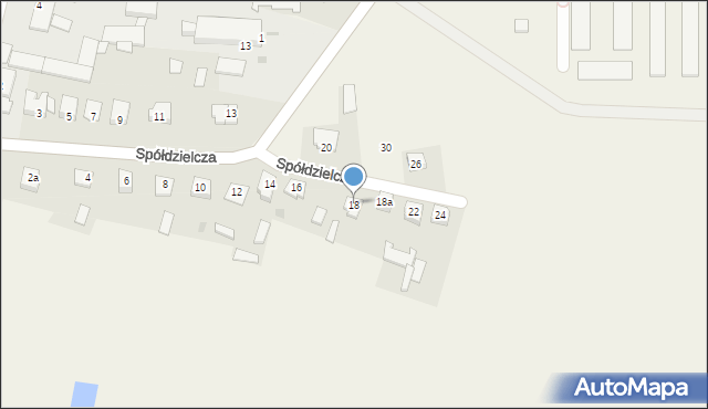 Sterdyń, Spółdzielcza, 18, mapa Sterdyń