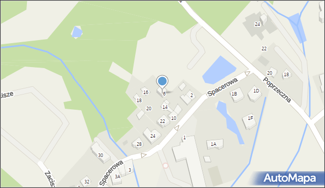 Straszyn, Spacerowa, 6A, mapa Straszyn