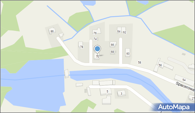 Straszyn, Spacerowa, 70, mapa Straszyn