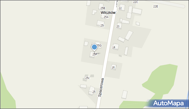 Strawczyn, Spacerowa, 25F, mapa Strawczyn