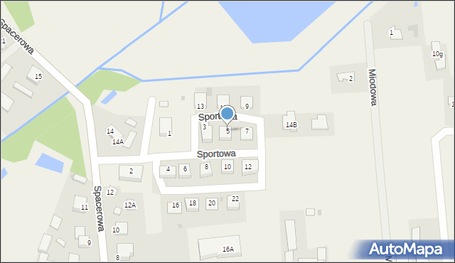 Strawczyn, Sportowa, 5, mapa Strawczyn