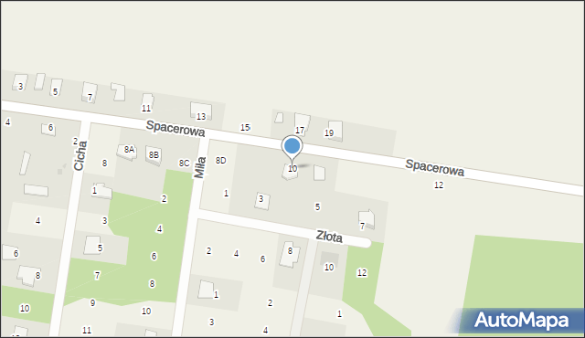 Stromiec, Spacerowa, 10, mapa Stromiec