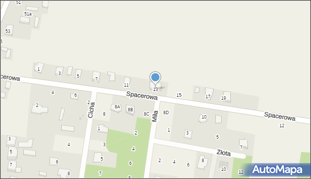 Stromiec, Spacerowa, 13, mapa Stromiec