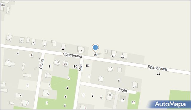 Stromiec, Spacerowa, 15, mapa Stromiec