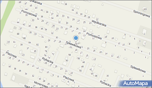 Strykowo, Spławikowa, 24, mapa Strykowo