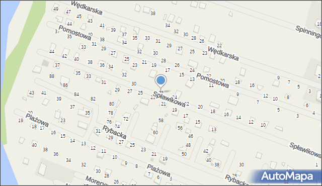 Strykowo, Spławikowa, 26, mapa Strykowo