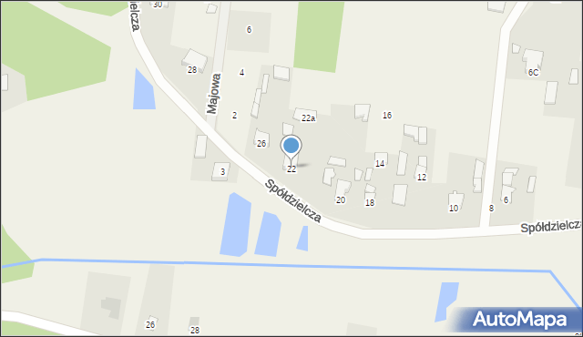 Studzianki, Spółdzielcza, 22, mapa Studzianki