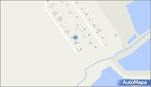 Studzieniec, Spokojna, 13, mapa Studzieniec