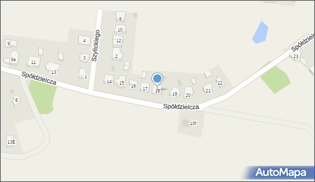 Subkowy, Spółdzielcza, 18, mapa Subkowy