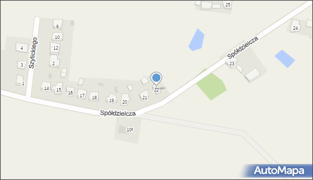 Subkowy, Spółdzielcza, 22, mapa Subkowy