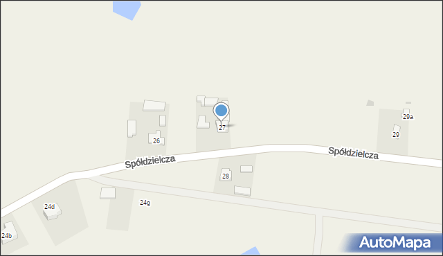 Subkowy, Spółdzielcza, 27, mapa Subkowy