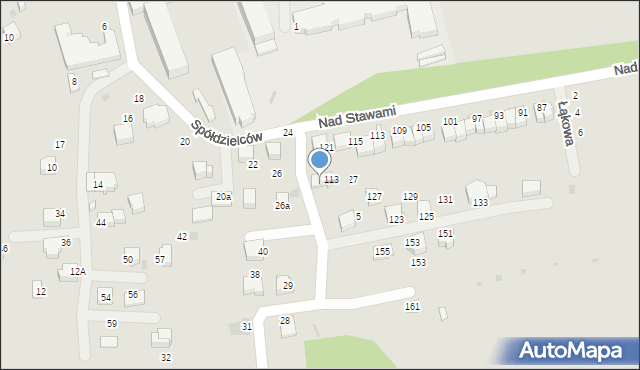 Sucha Beskidzka, Spółdzielców, 3a, mapa Sucha Beskidzka