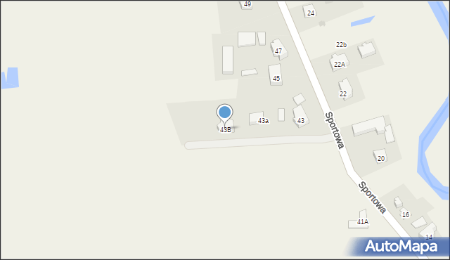 Suchy Dąb, Sportowa, 43B, mapa Suchy Dąb