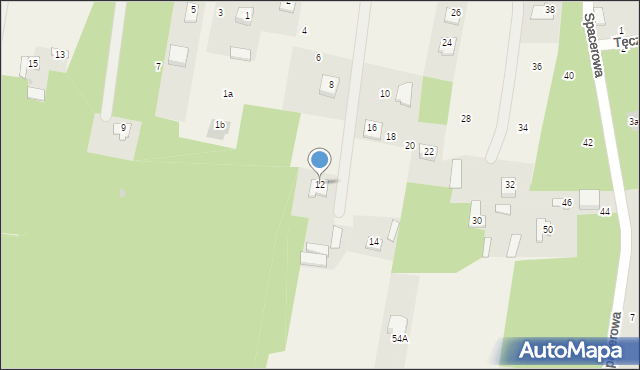 Sulbiny, Spacerowa, 12, mapa Sulbiny