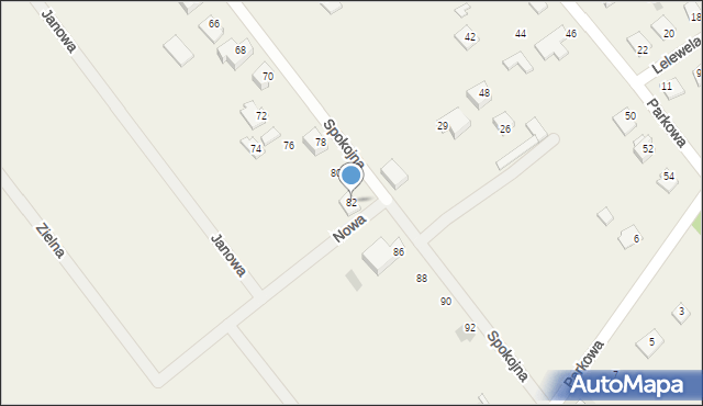 Sulbiny, Spokojna, 82, mapa Sulbiny