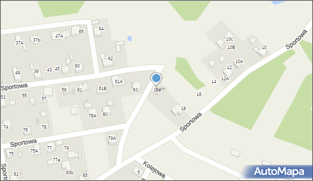 Sumina, Sportowa, 18a, mapa Sumina