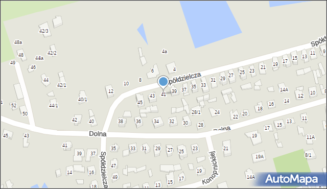 Supraśl, Spółdzielcza, 41, mapa Supraśl