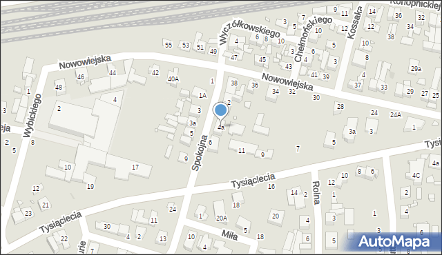 Swarzędz, Spokojna, 4a, mapa Swarzędz