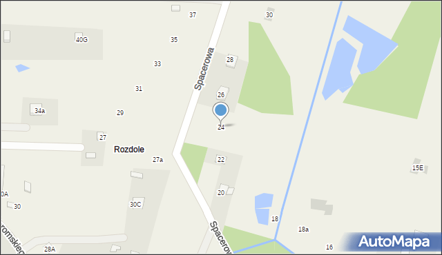 Święta Katarzyna, Spacerowa, 24, mapa Święta Katarzyna