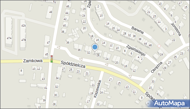 Szamotuły, Spółdzielcza, 30, mapa Szamotuły