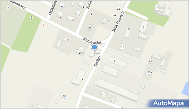 Szczawin Kościelny, Spółdzielcza, 2/1, mapa Szczawin Kościelny
