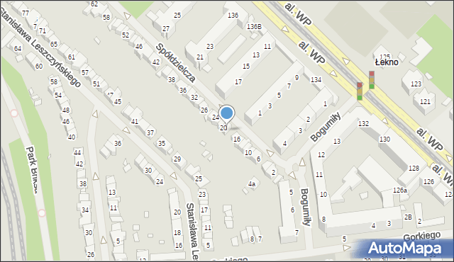 Szczecin, Spółdzielcza, 18, mapa Szczecina