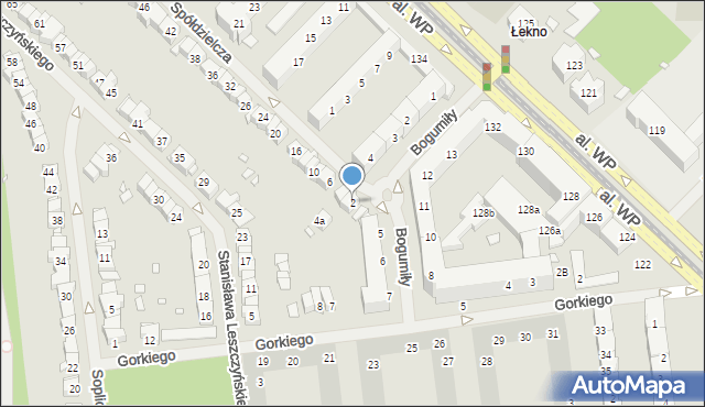 Szczecin, Spółdzielcza, 2, mapa Szczecina