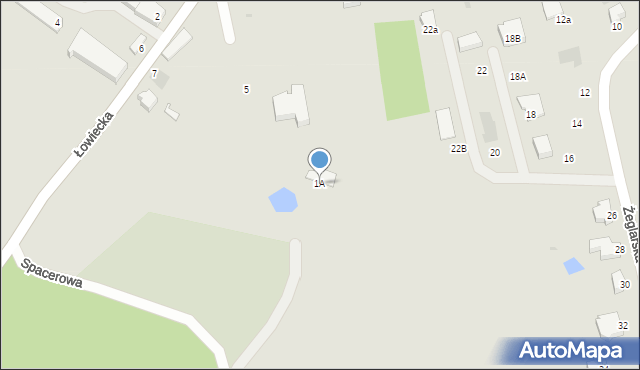 Szczecinek, Spacerowa, 1A, mapa Szczecinek