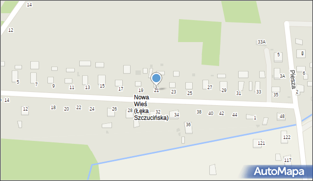 Szczucin, Spółdzielcza, 21, mapa Szczucin