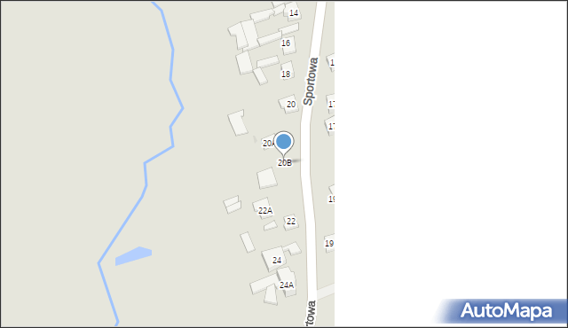 Szczuczyn, Sportowa, 20B, mapa Szczuczyn