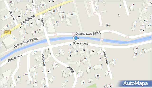 Szczyrk, Spacerowa, 30a, mapa Szczyrk